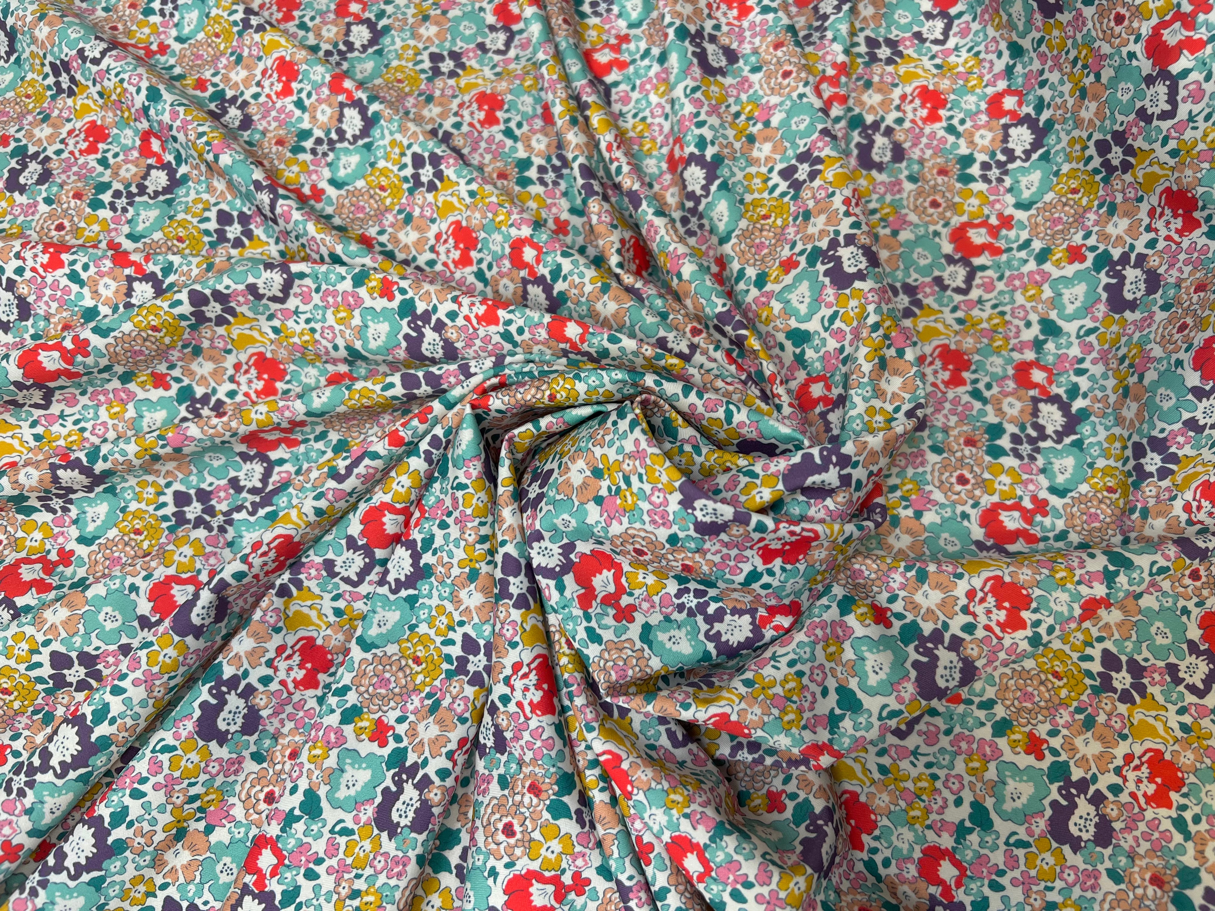 TISSU MAILLOT DE BAIN PRESTIGE PETITES FLEURS - My Little Coupon