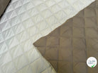 TISSU MATELASSÉ DEUX FACE DOUDOUNE GREIGE & STONE LOSANGE - My Little Coupon