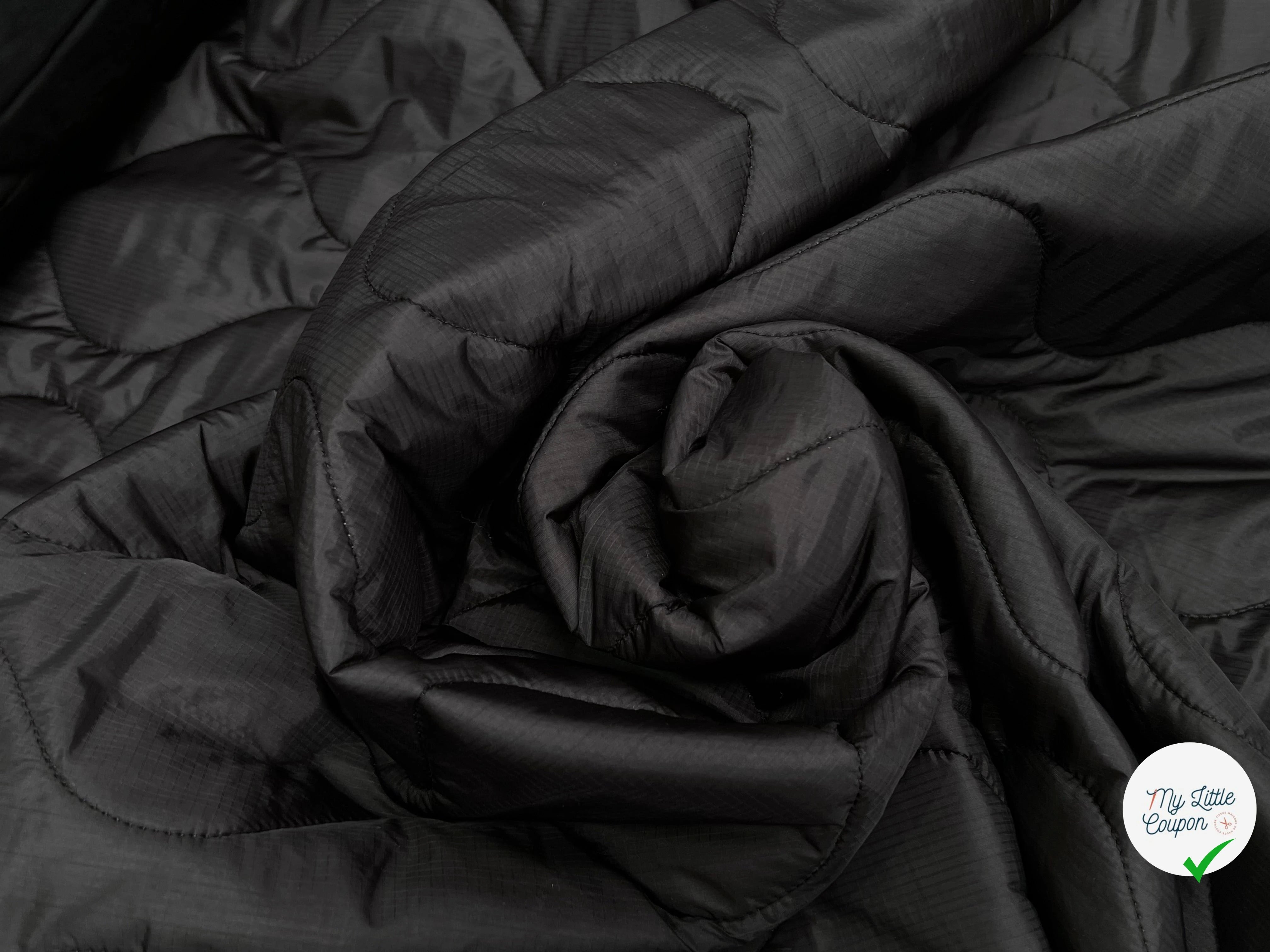 TISSU MATELASSÉ DOUBLE FACE DOUX TOUCHER GRIS ARGENTÉ LOSANGE - My Little Coupon