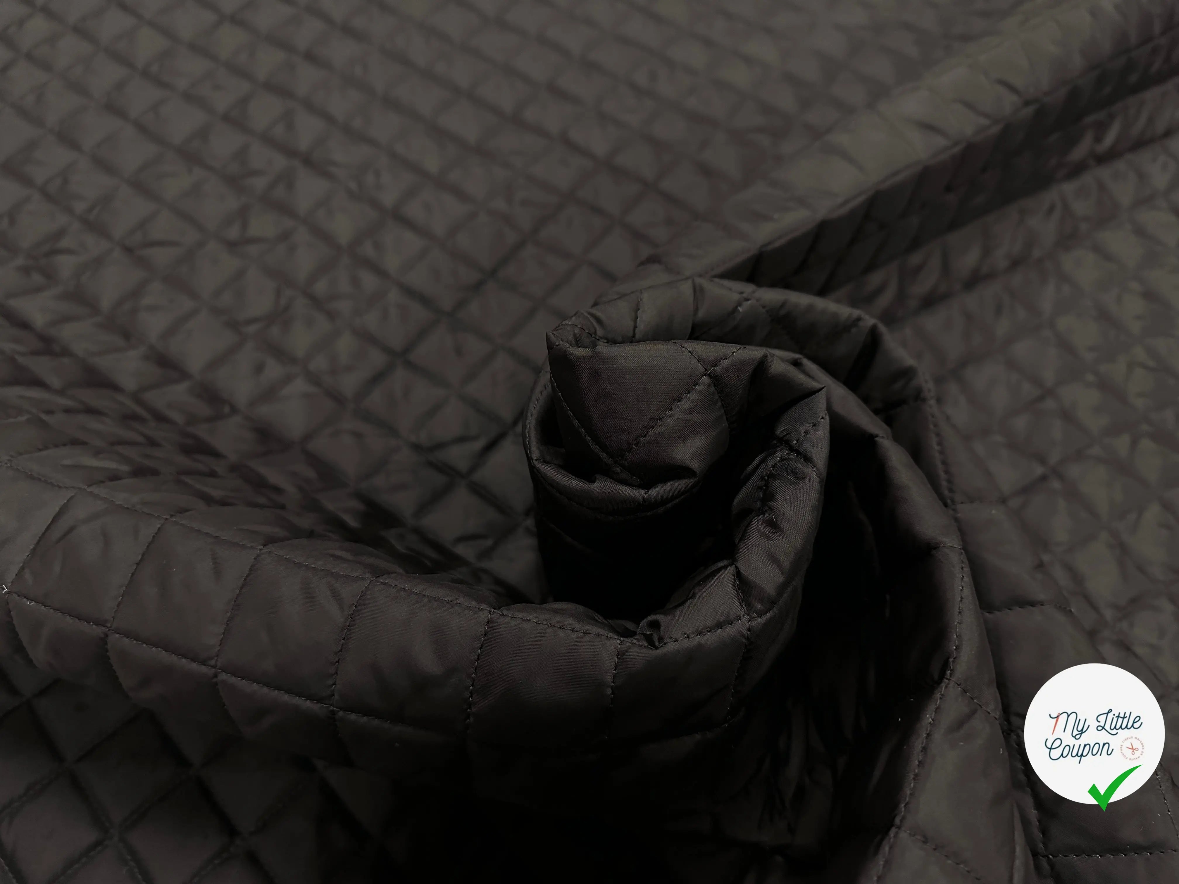 TISSU MATELASSÉ DOUDOUNE DOUBLE FACE NOIR CHIC MATELASSAGE FRANÇAIS MLC INTERN