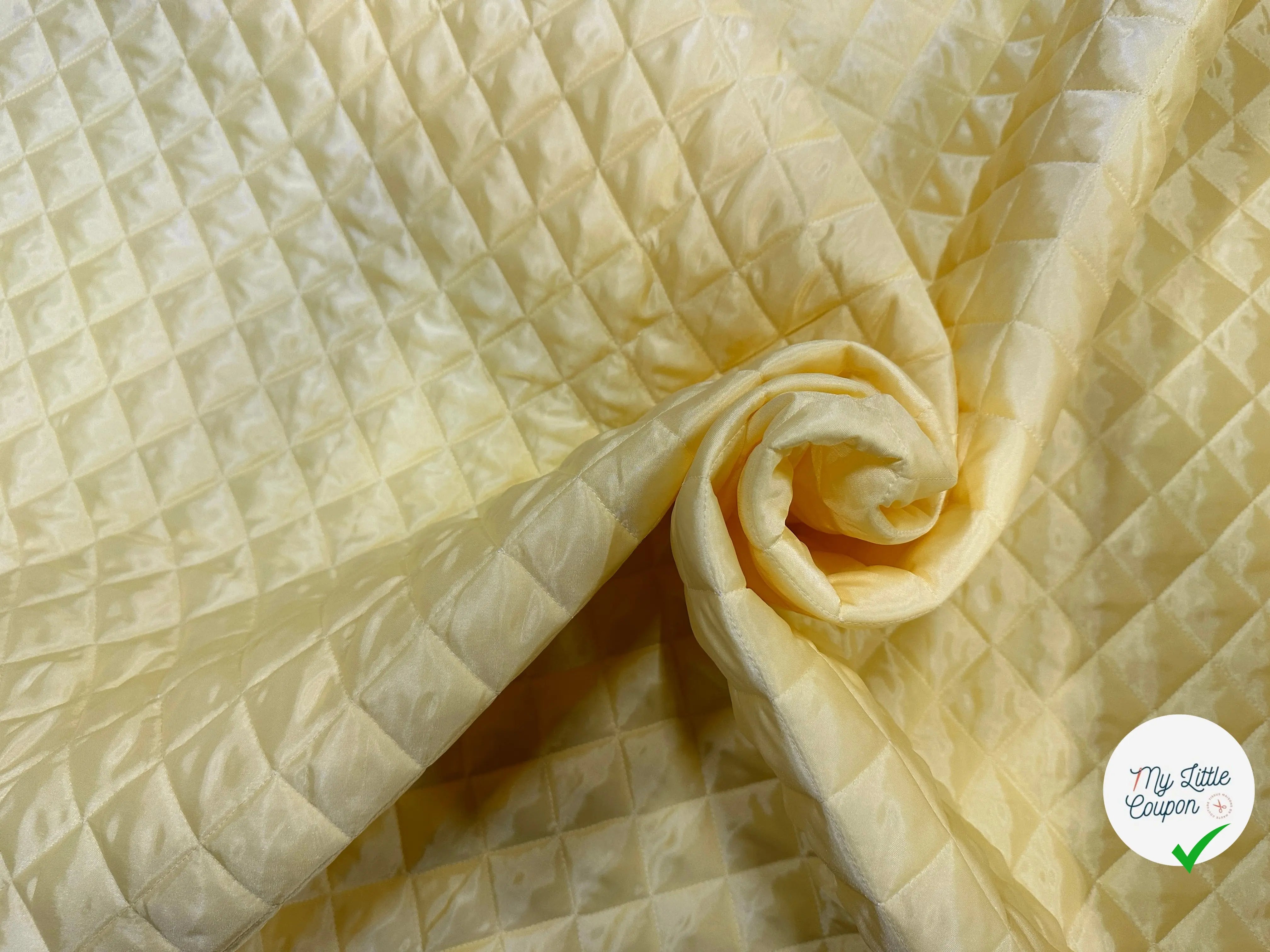 TISSU MATELASSÉ DOUDOUNE DOUBLE JAUNE BÉBÉ FACE CHIC MATELASSAGE FRANÇAIS MLC INTERN