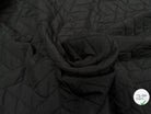 TISSU MATELASSÉ NOIR MOTIF RECTANGLE ENVERS DOUX - My Little Coupon
