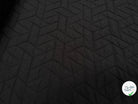TISSU MATELASSÉ NOIR MOTIF RECTANGLE ENVERS DOUX - My Little Coupon