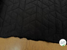 TISSU MATELASSÉ NOIR MOTIF RECTANGLE ENVERS DOUX - My Little Coupon