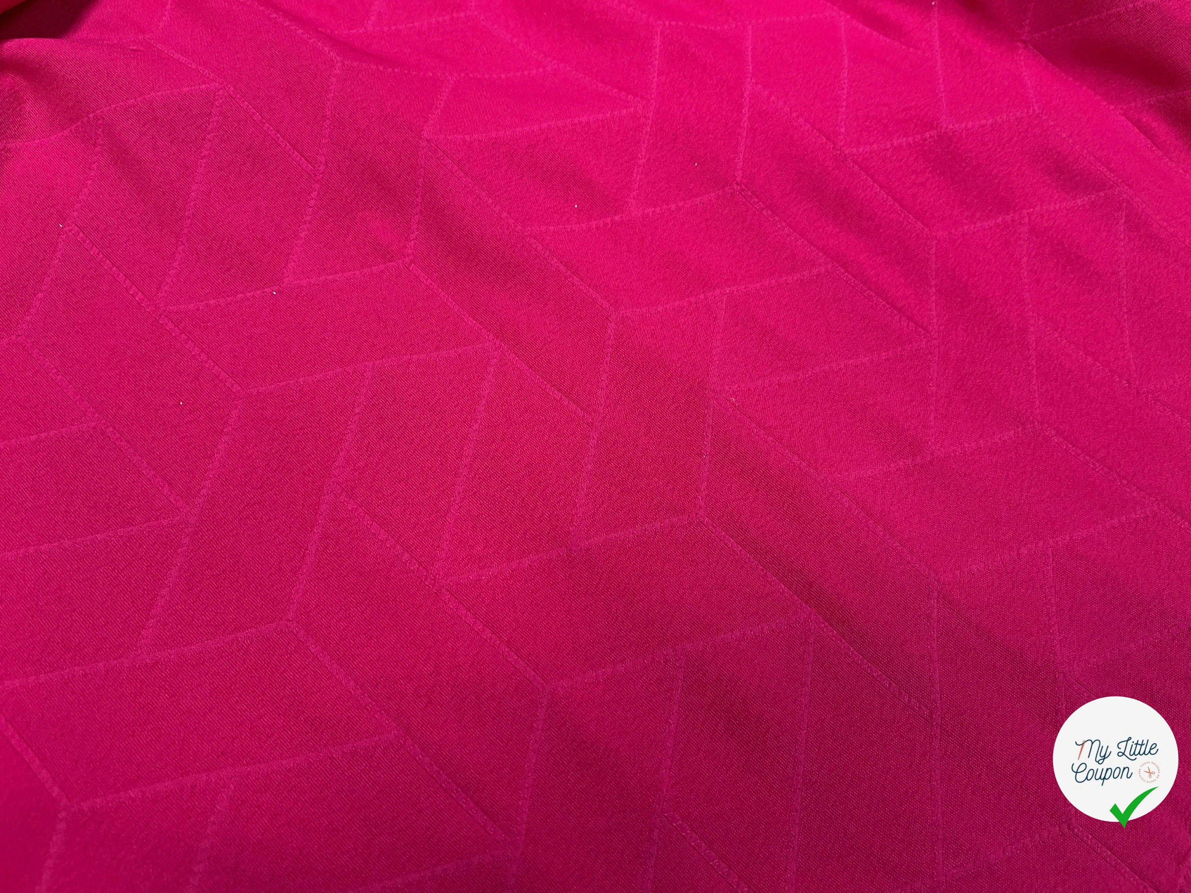 TISSU MATELASSÉ ROSE MOTIF RECTANGLE ENVERS DOUX - My Little Coupon