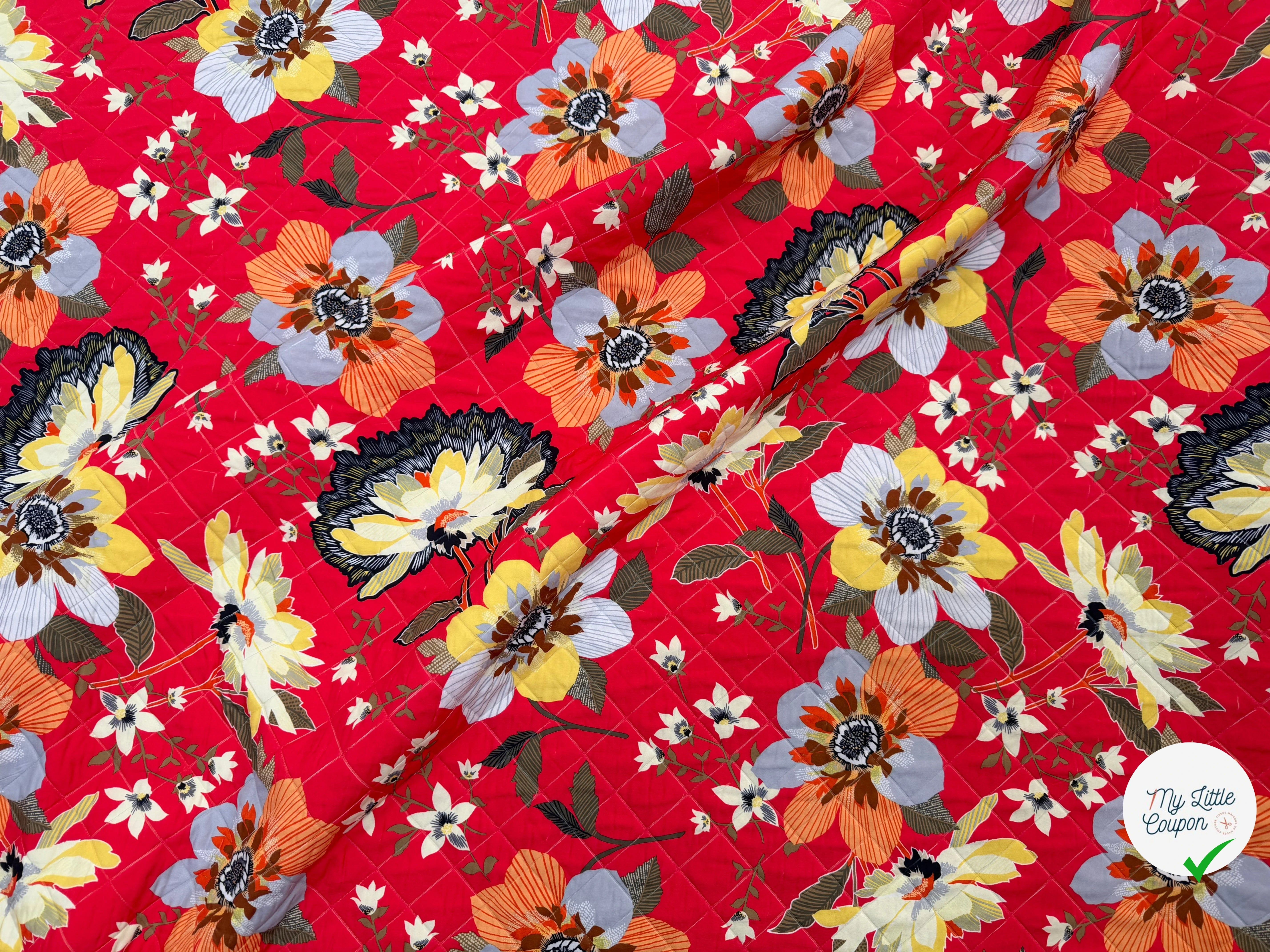 TISSU MATELASSÉ SIMPLE FACE IMPRIMÉ 2 - My Little Coupon