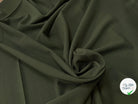 TISSU NID D'ABEILLE LAINE STRETCH VERT ARMY - My Little Coupon
