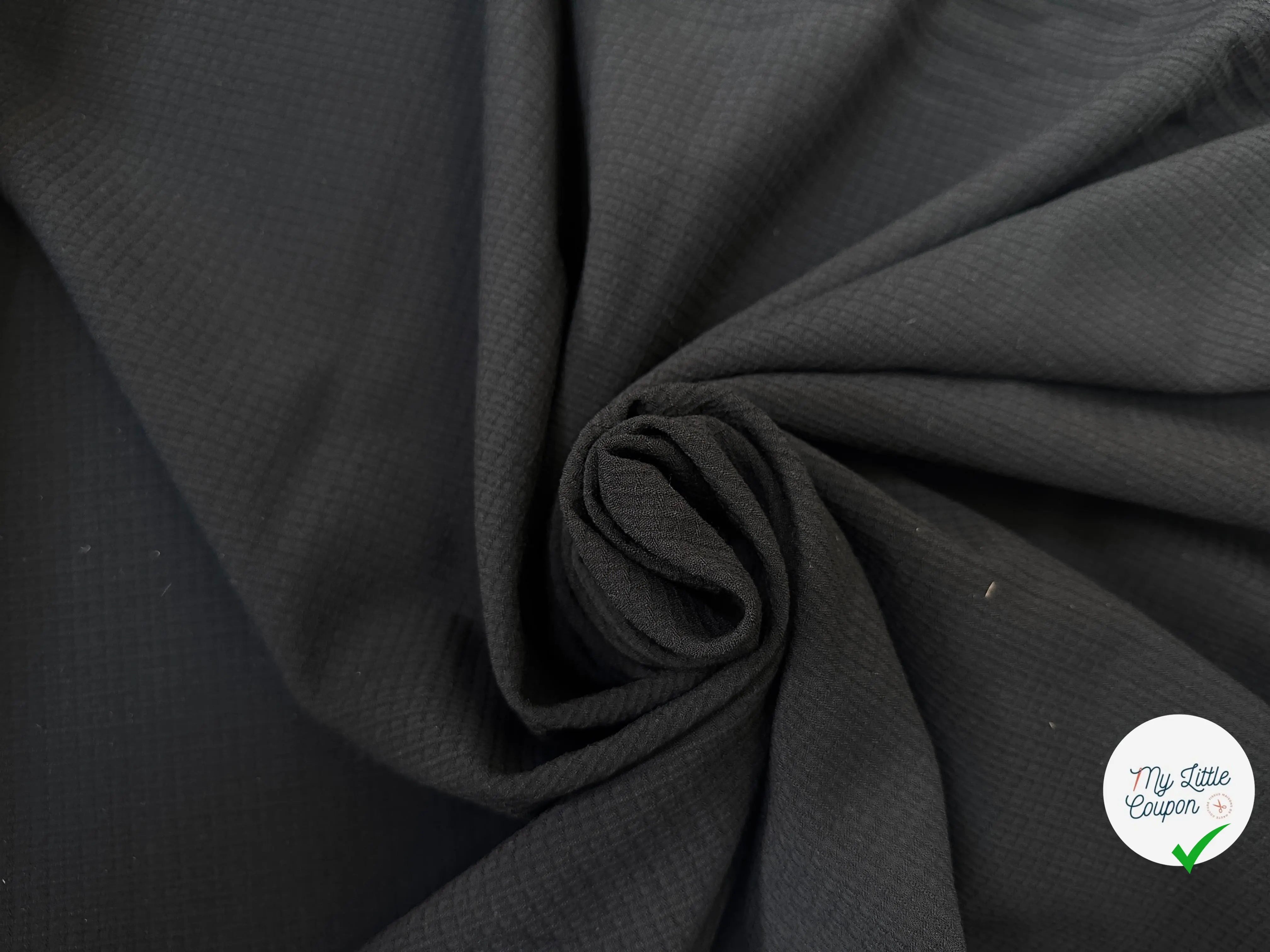 TISSU NID D'ABEILLE STRETCH 97% LAINE - My Little Coupon