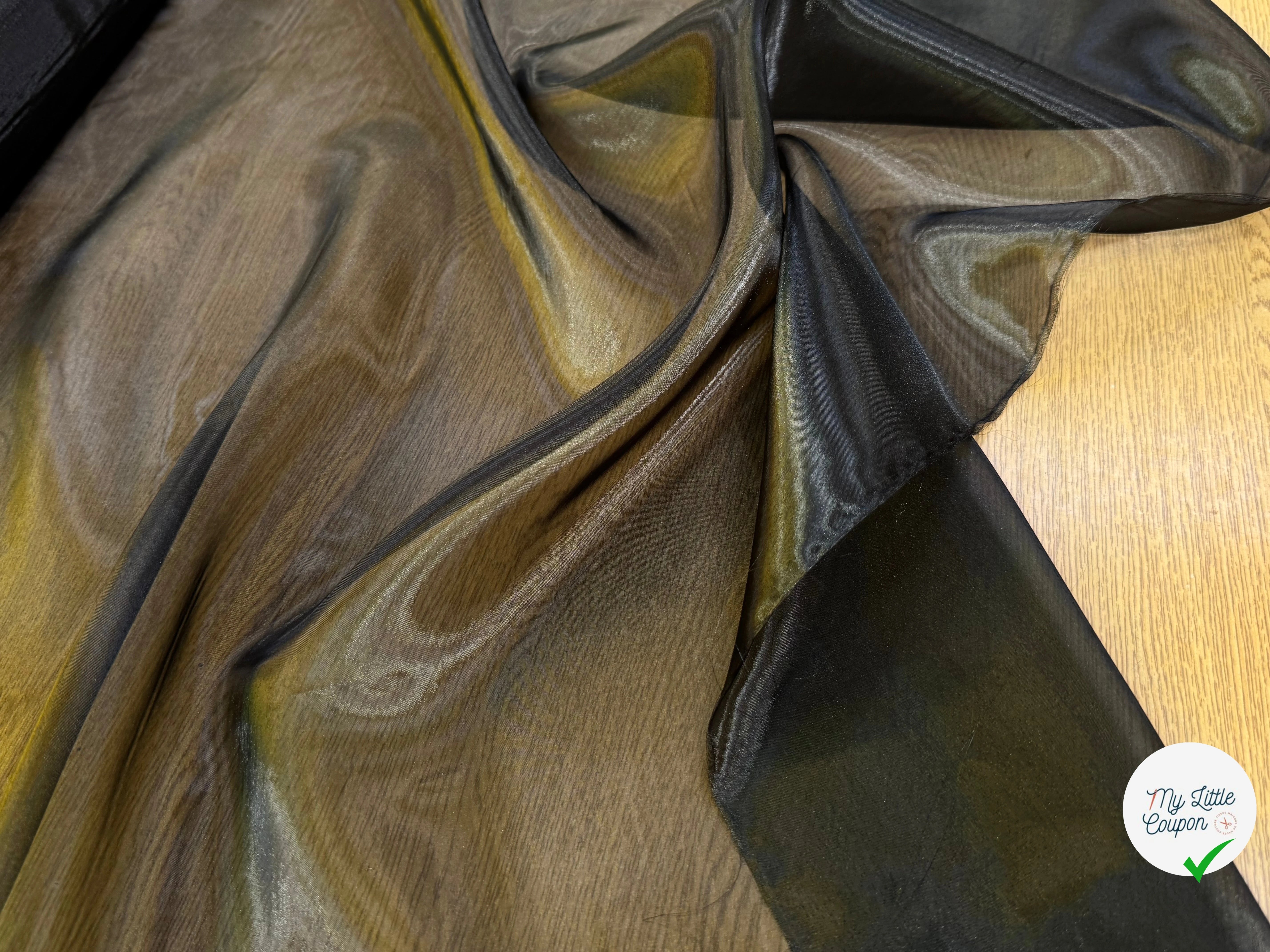 TISSU ORGANZA NOIR 50 - My Little Coupon