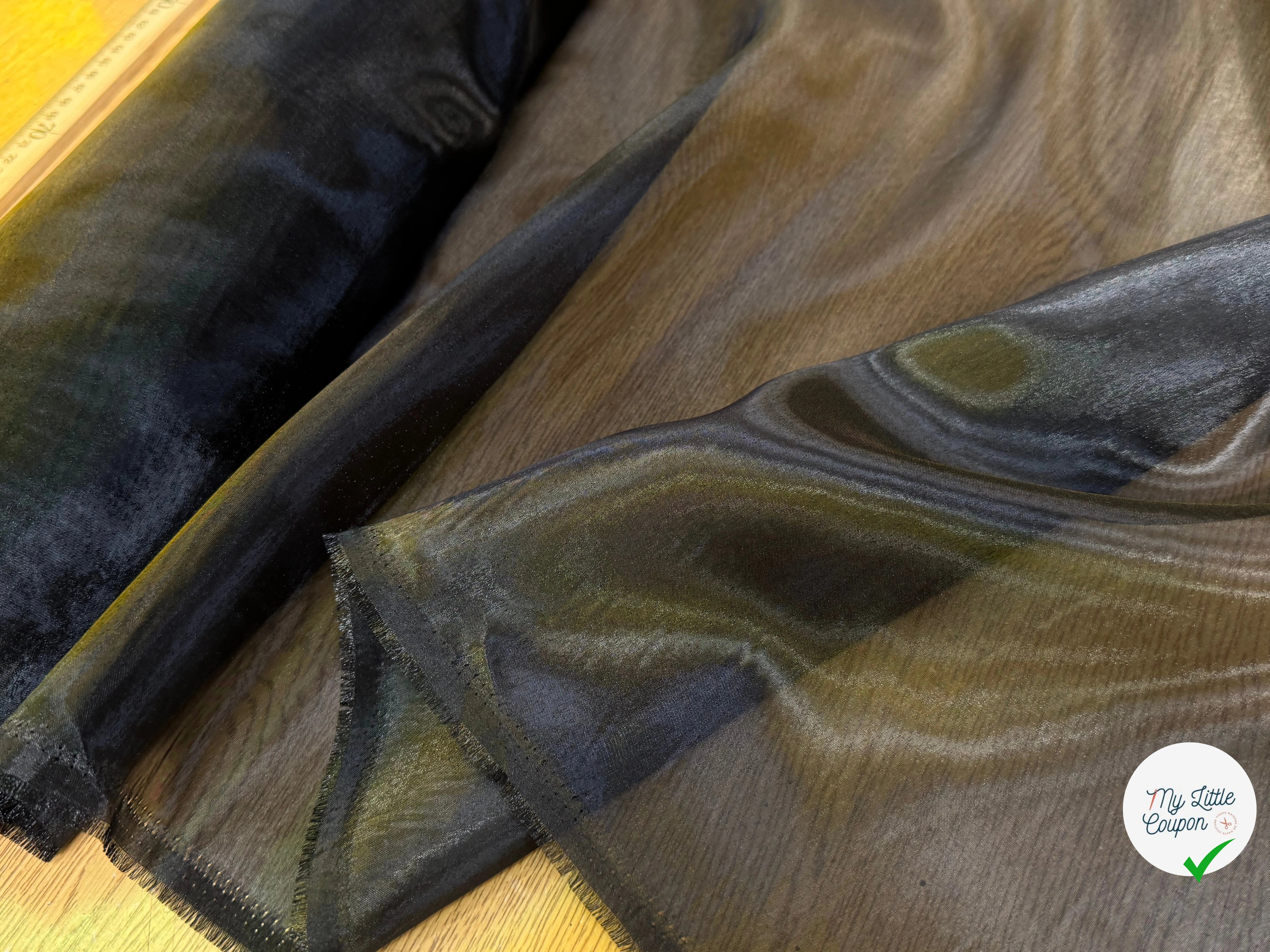 TISSU ORGANZA NOIR 50 - My Little Coupon