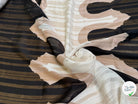 TISSU OSLO GOLD MÉTAL OMBRE CREME NOIR - My Little Coupon