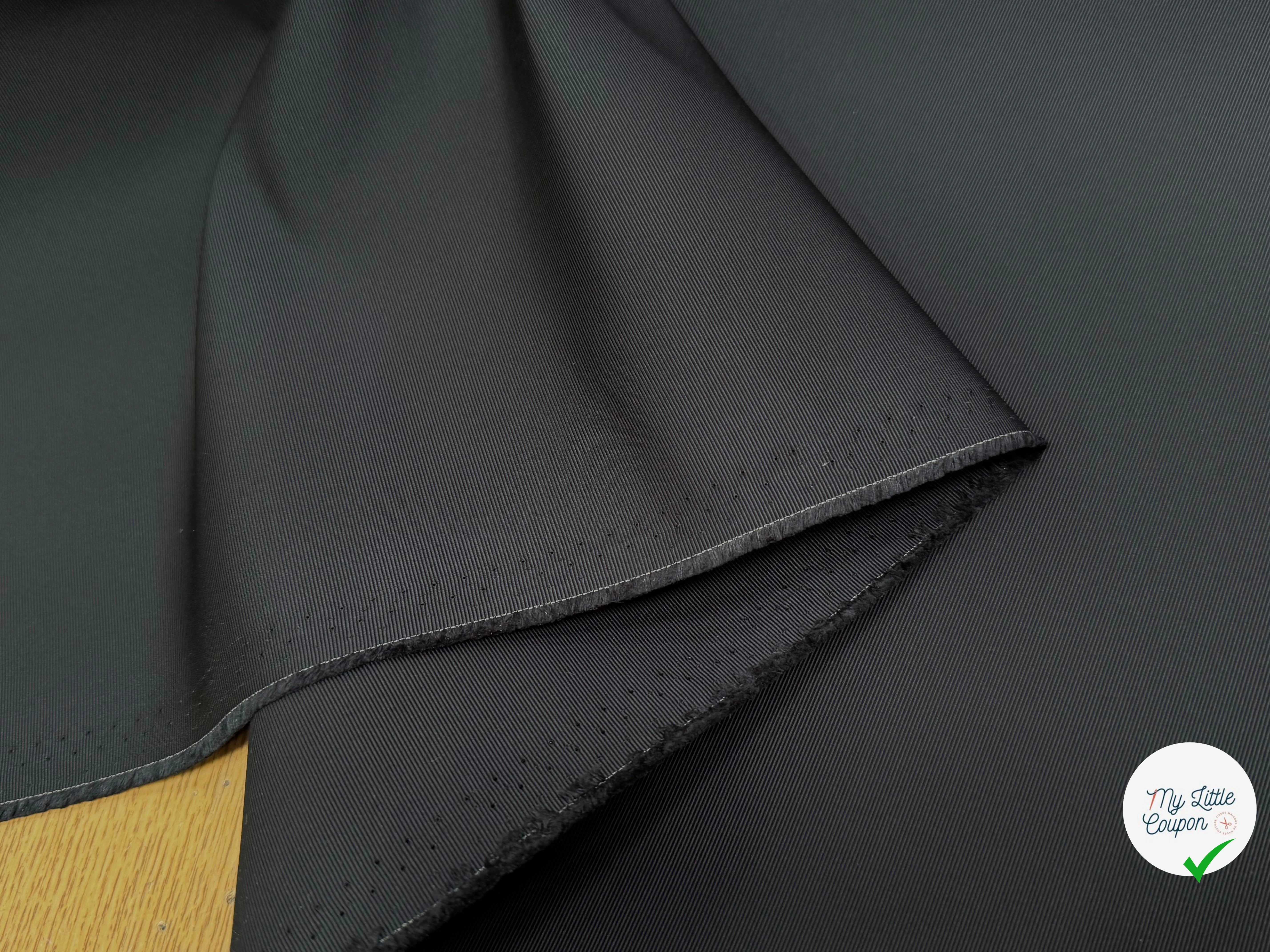 TISSU OTTOMAN NOIR ARDOISE CRAQUANT - My Little Coupon