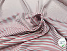 TISSU OXFORD SOMELIOS COTON RAYURES ROUGE BLANC GRIS - My Little Coupon