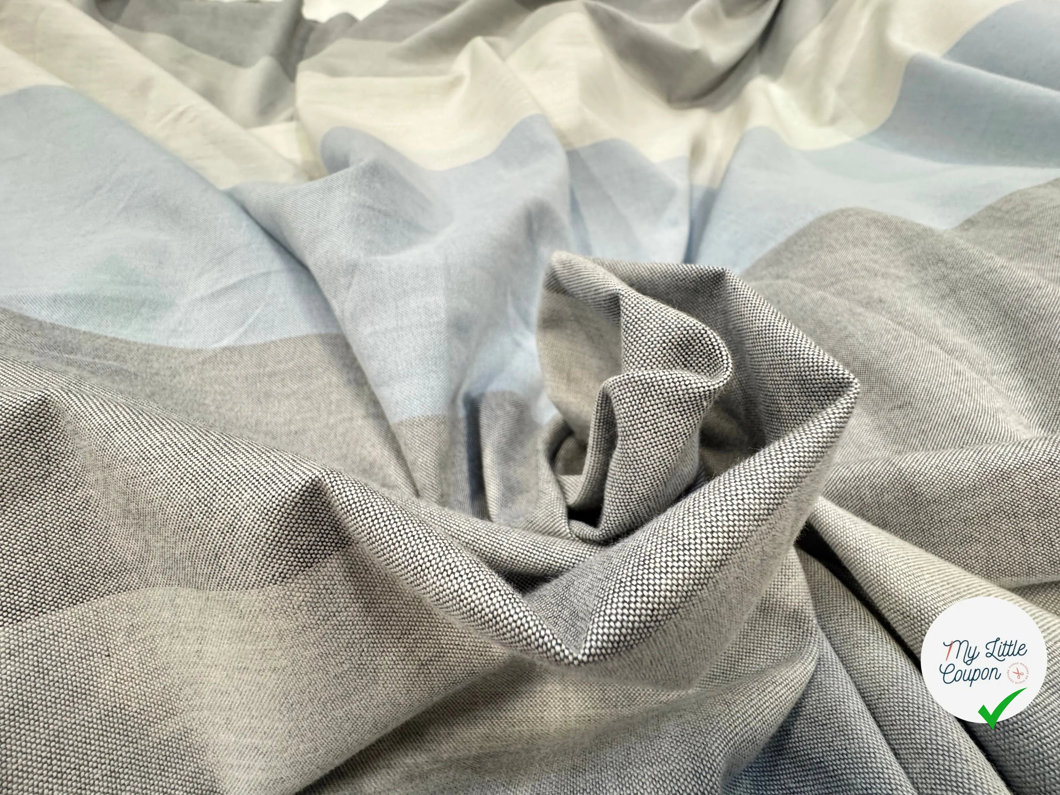 TISSU OXORD RAYURES LARGES - My Little Coupon