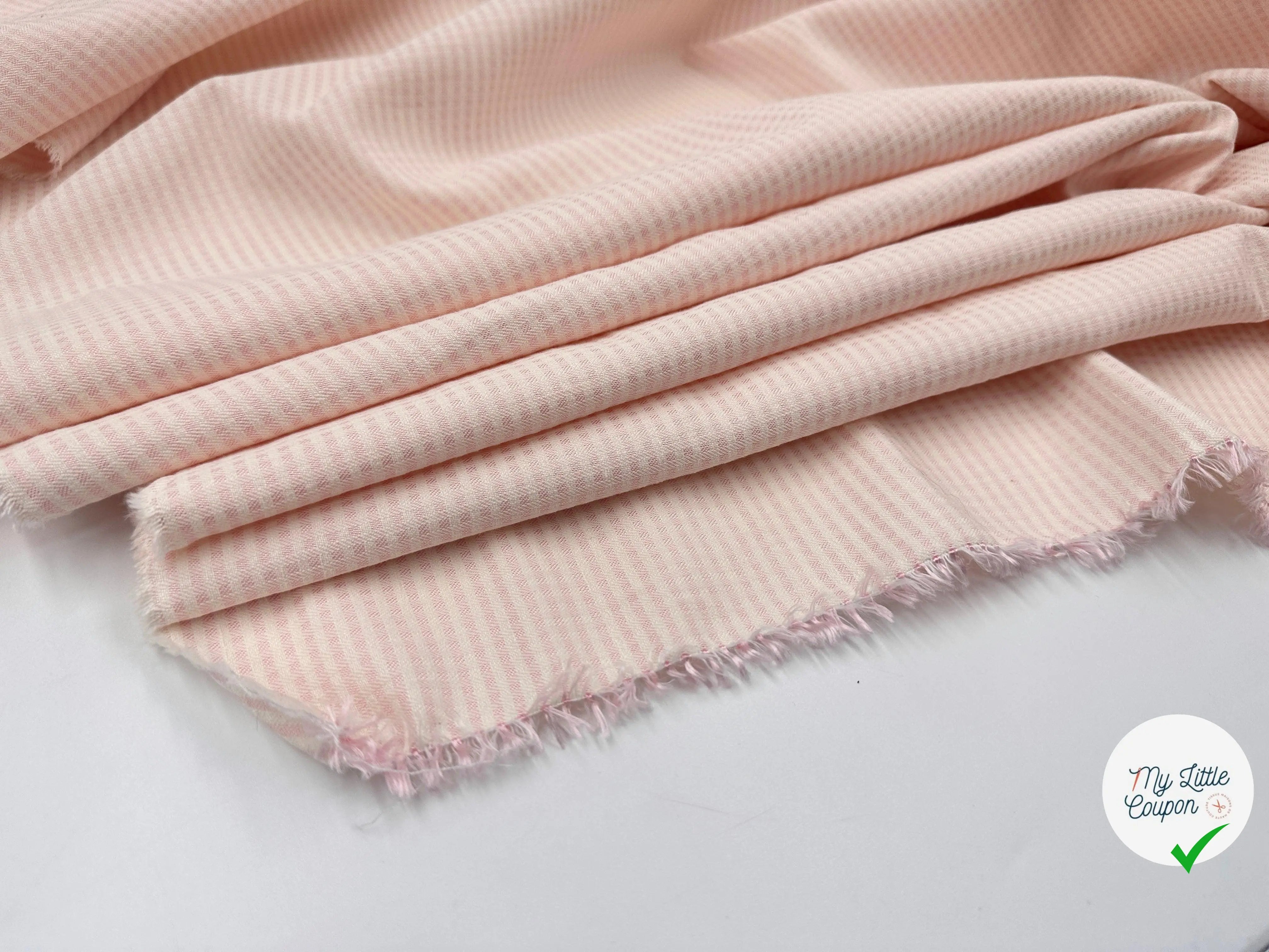 TISSU PETIT CARREAUX ROSE COMPOSITION SUBTILE - My Little Coupon - tissu - coudre