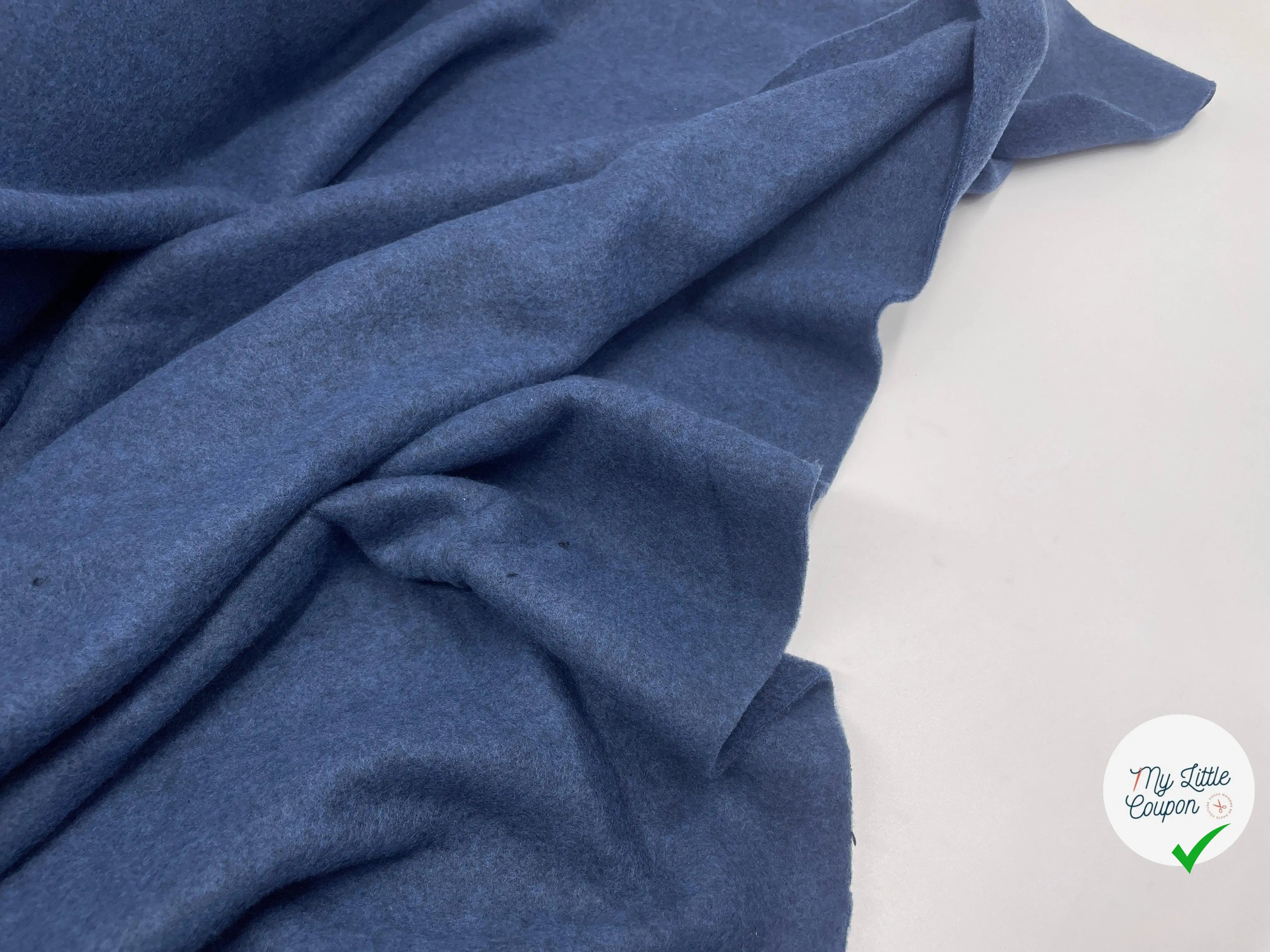 TISSU POLAIRE TOUT DOUX BLEU NAVY - My Little Coupon - tissu - coudre