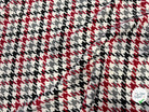 TISSU POUR MANTEAU PIED DE COQ NOIR BLANC ROUGE GRIS - My Little Coupon