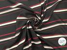 TISSU RAYURES SOBRE ROUGE ET NOIR - My Little Coupon