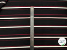 TISSU RAYURES SOBRE ROUGE ET NOIR - My Little Coupon