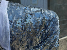 TISSU SEQUIN PAILLETTES SUR TULLE SILVER - My Little Coupon