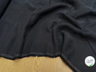 TISSU SERGÉ COTON ASPECT PEACHSKIN DOUX NOIR ANTHRACITE - My Little Coupon