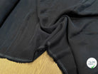 TISSU SERGÉ COTON ASPECT PEACHSKIN DOUX NOIR ANTHRACITE - My Little Coupon