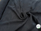 TISSU SERGÉ COTON ASPECT PEACHSKIN DOUX NOIR ANTHRACITE - My Little Coupon
