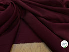 TISSU SERGÉ FLUIDE ROUGE BORDEAU - My Little Coupon