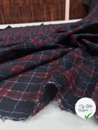 TISSU SURCHEMISE À CARREAUX 100% LAINE - My Little Coupon