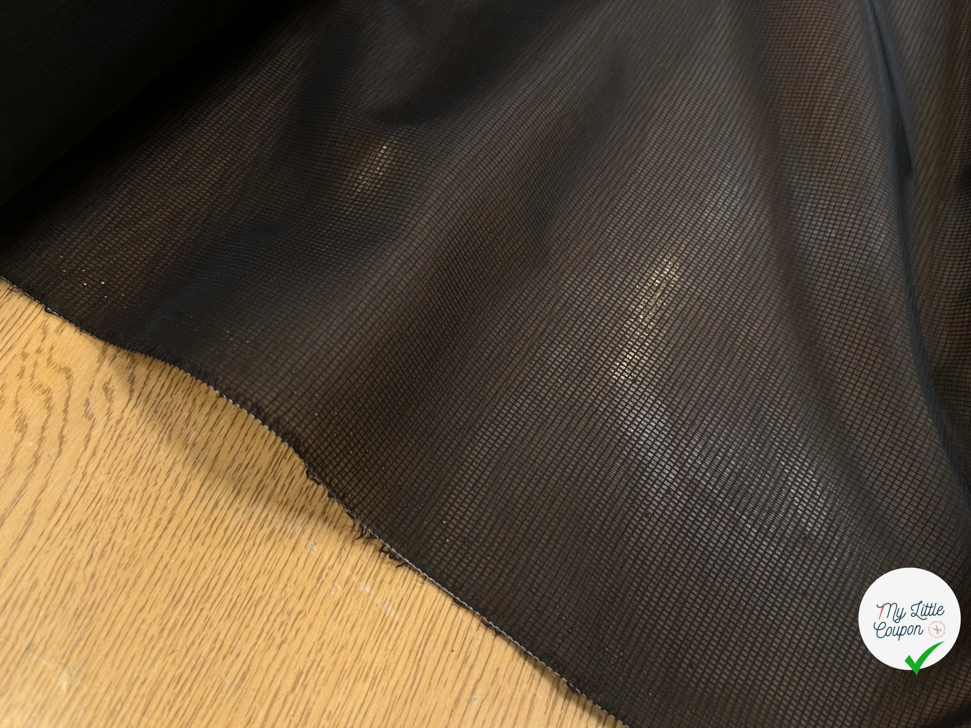 TISSU TECHNIQUE COUPE VENT NOIR - My Little Coupon