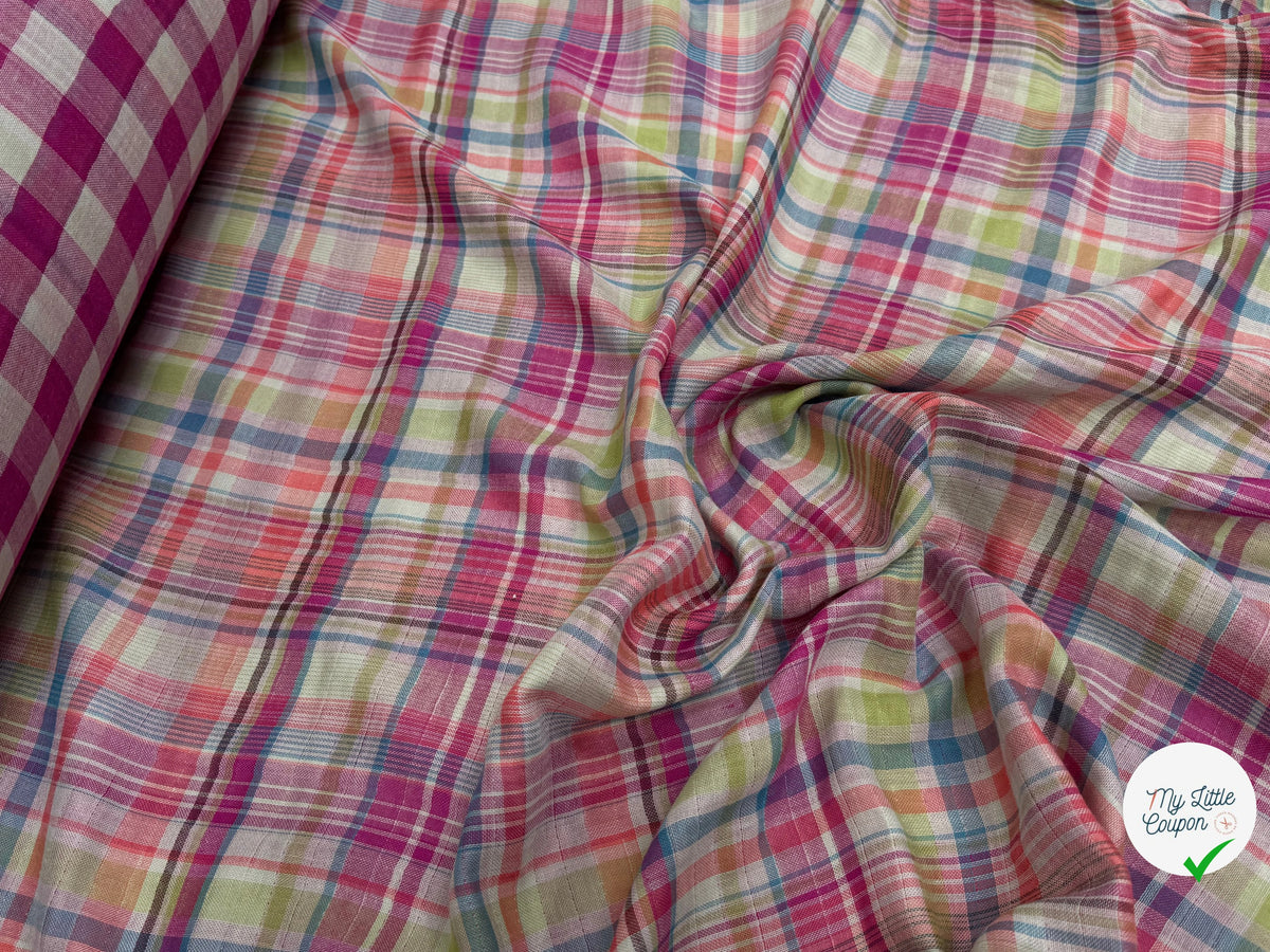 TISSU VICHY REVERSIBLE PRINCE DE GALLE - My Little Coupon