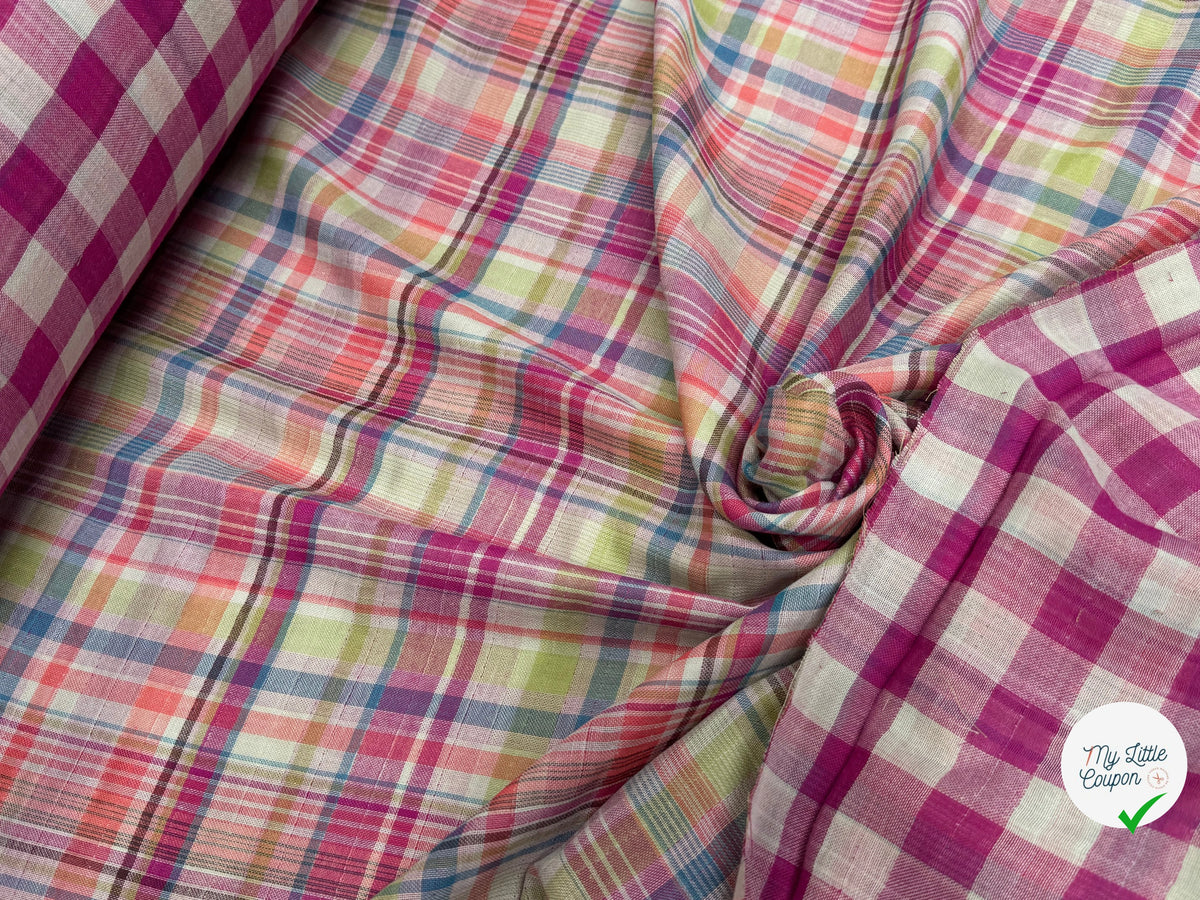TISSU VICHY REVERSIBLE PRINCE DE GALLE - My Little Coupon