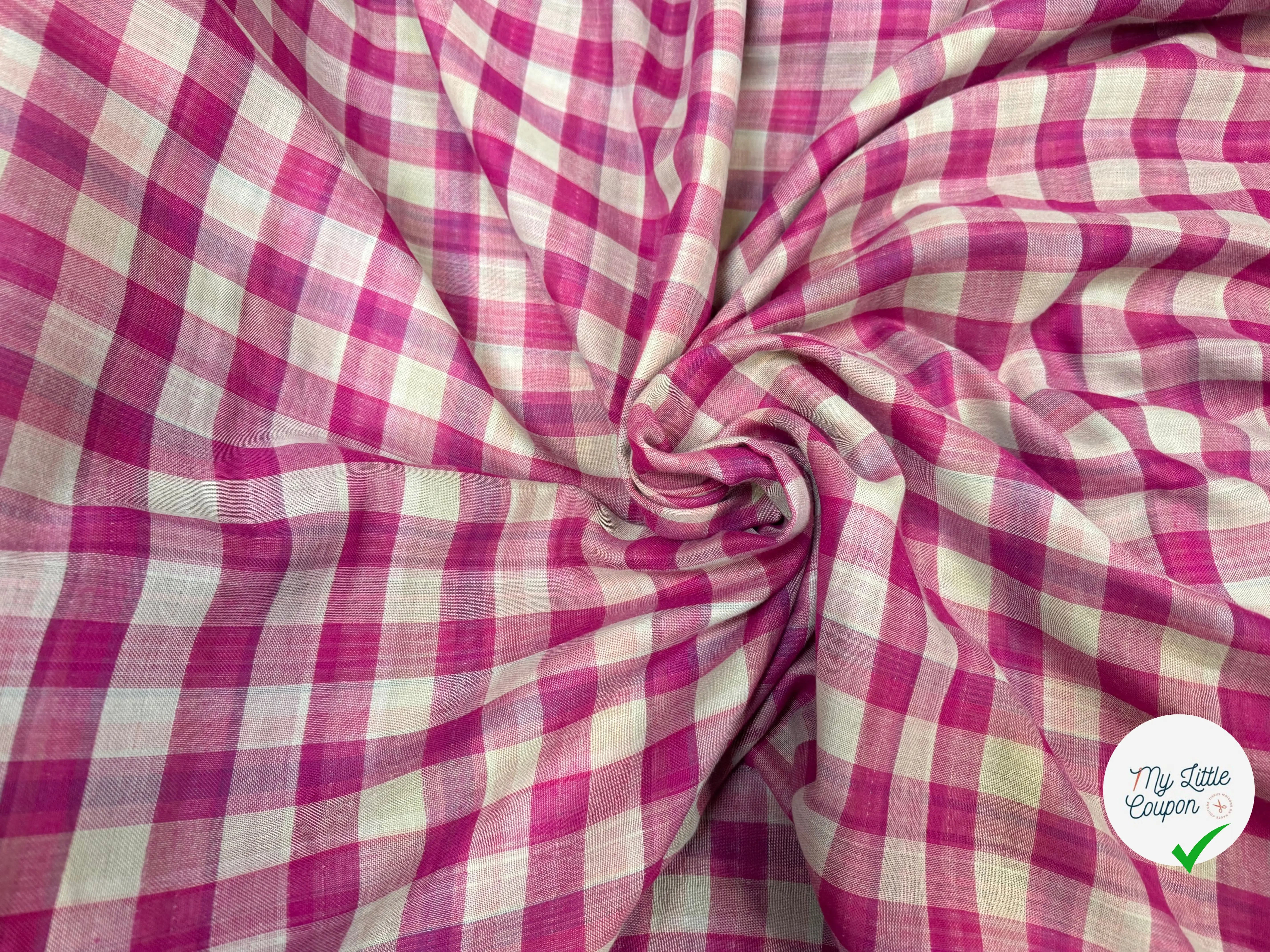 TISSU VICHY REVERSIBLE PRINCE DE GALLE - My Little Coupon
