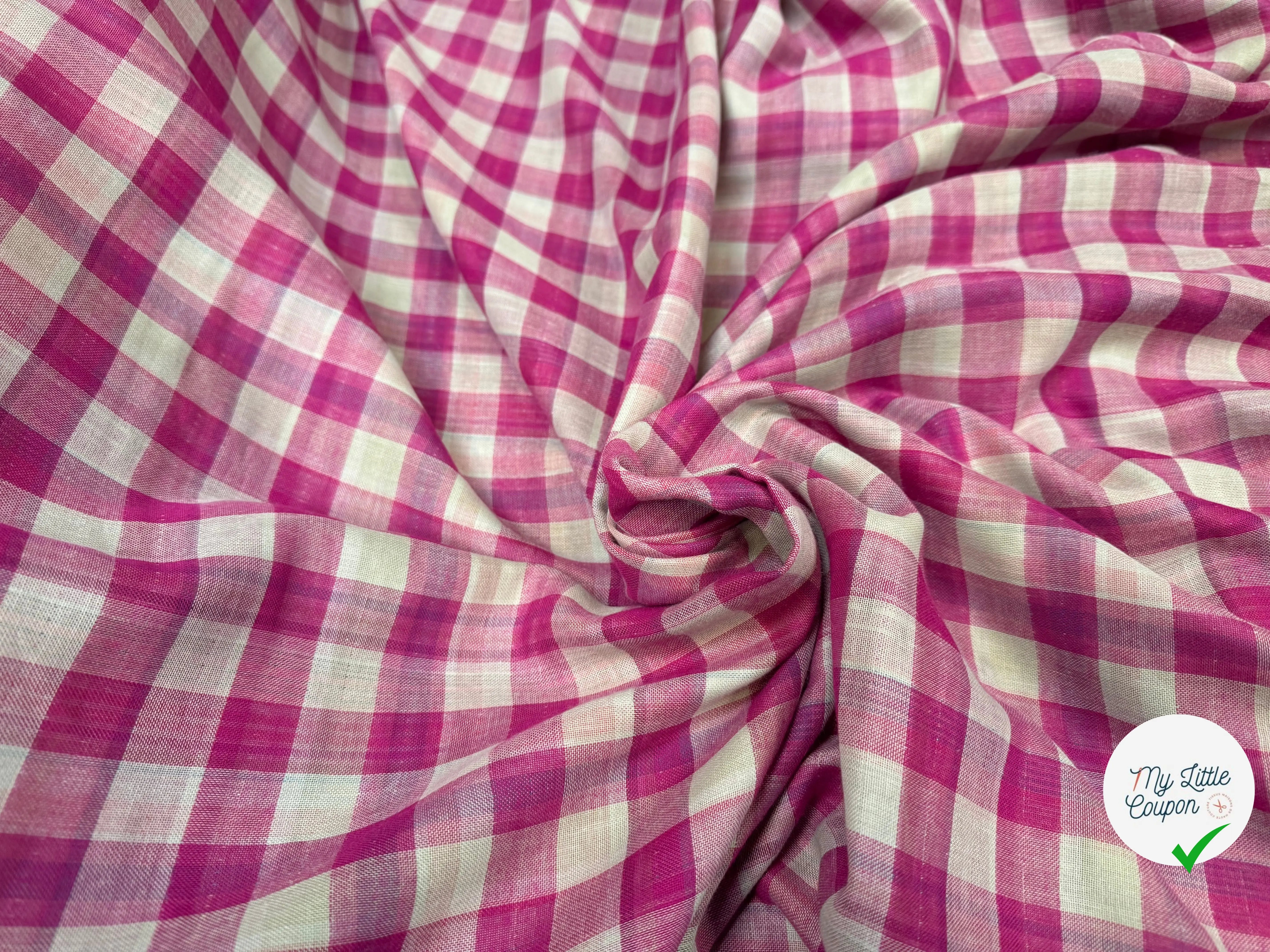 TISSU VICHY REVERSIBLE PRINCE DE GALLE - My Little Coupon