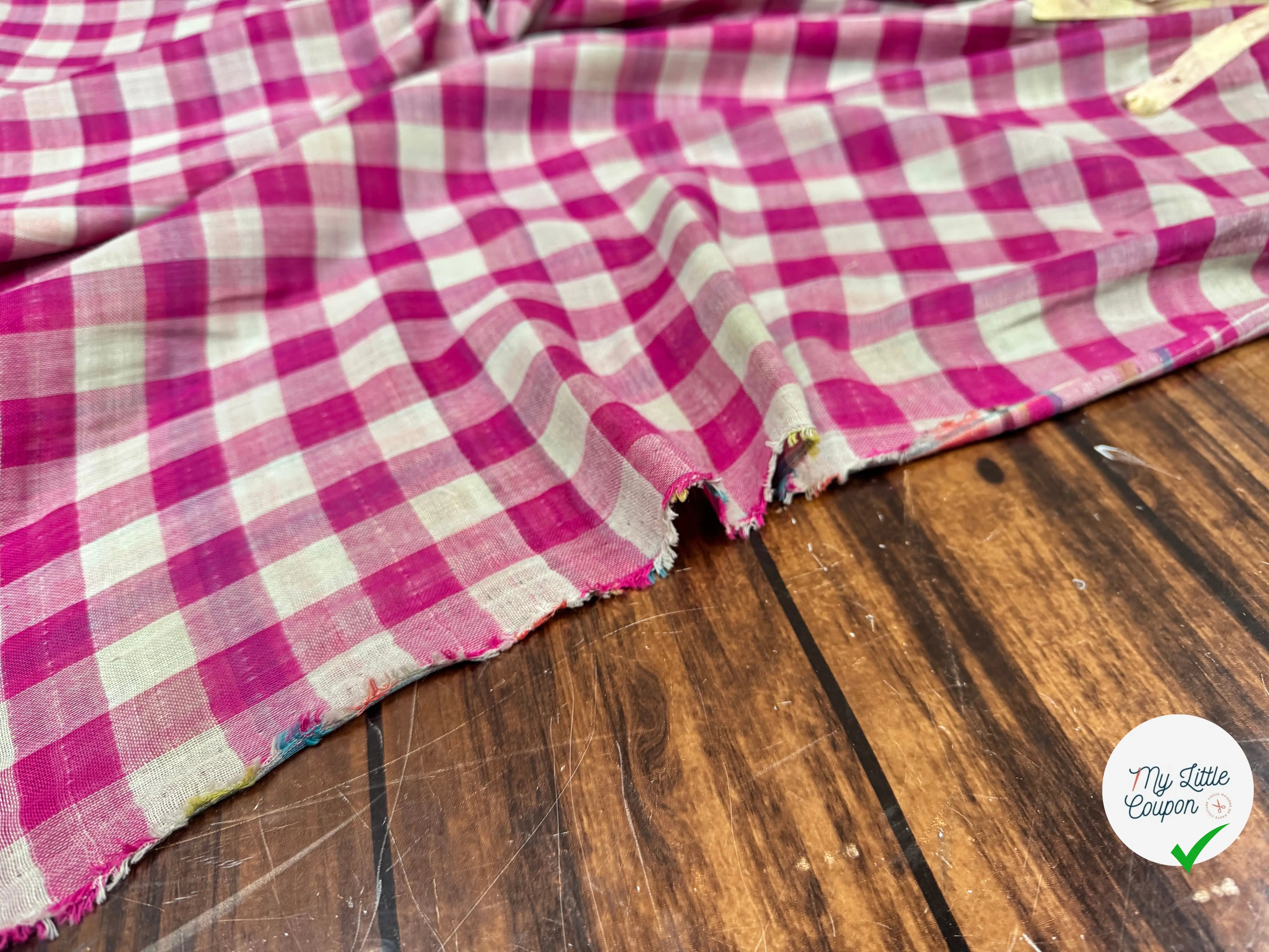 TISSU VICHY REVERSIBLE PRINCE DE GALLE - My Little Coupon