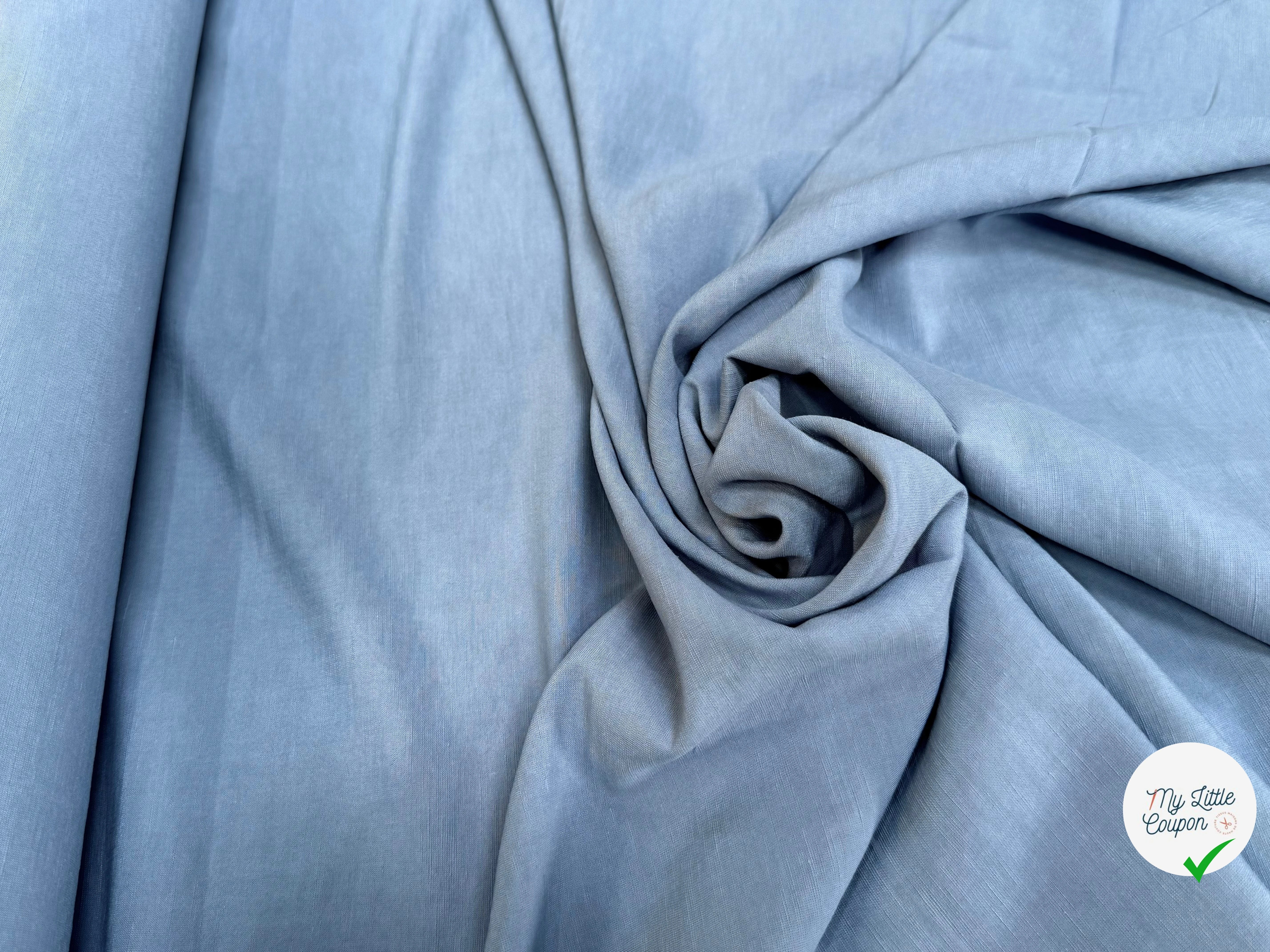 TISSU VISCOSE LIN STORM TOMBÉ FLUIDE 40% LIN - My Little Coupon