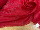 TISSU VISCOSE POLYAMIDE FLUIDE SCINTILLANT ROUGE 82% VISCOSE - My Little Coupon