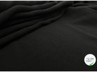 TOILE À BEURRE CRÉPÉE NOIR FLUIDE - My Little Coupon - tissu - coudre