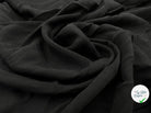 TOILE À BEURRE CRÉPÉE NOIR FLUIDE - My Little Coupon - tissu - coudre
