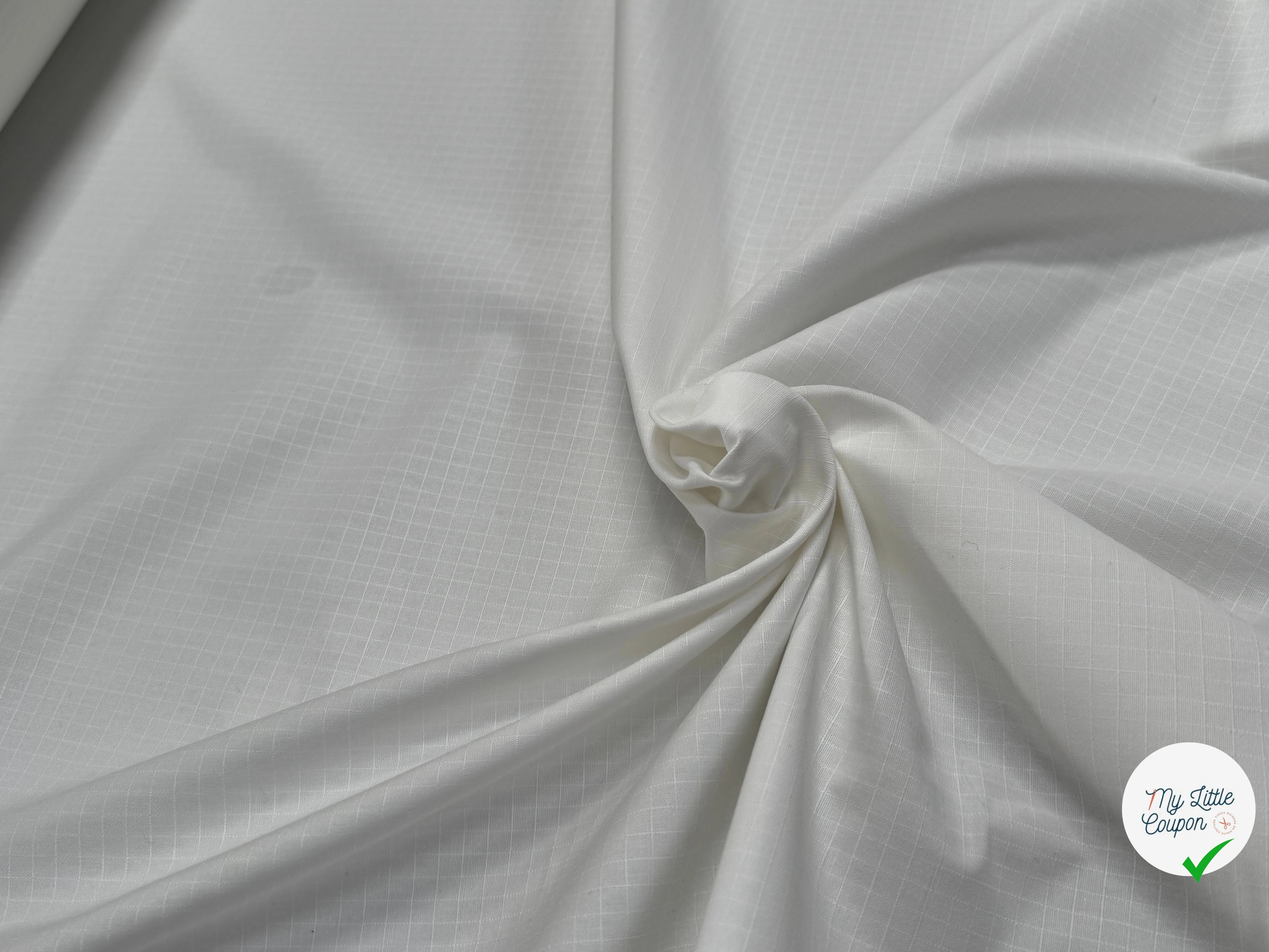 TOILE BELLE TENUE MINI RAYURES BLANC CASSÉ - My Little Coupon