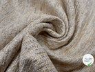TOILE CANEVAS MÉTALLISÉE DORÉE ASPECT LIN - My Little Coupon - tissu - coudre