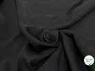 TOILE COTON ÉFFET PIQUÉ LÉGÈREMENT SATINÉ COUTURE NOIR - My Little Coupon