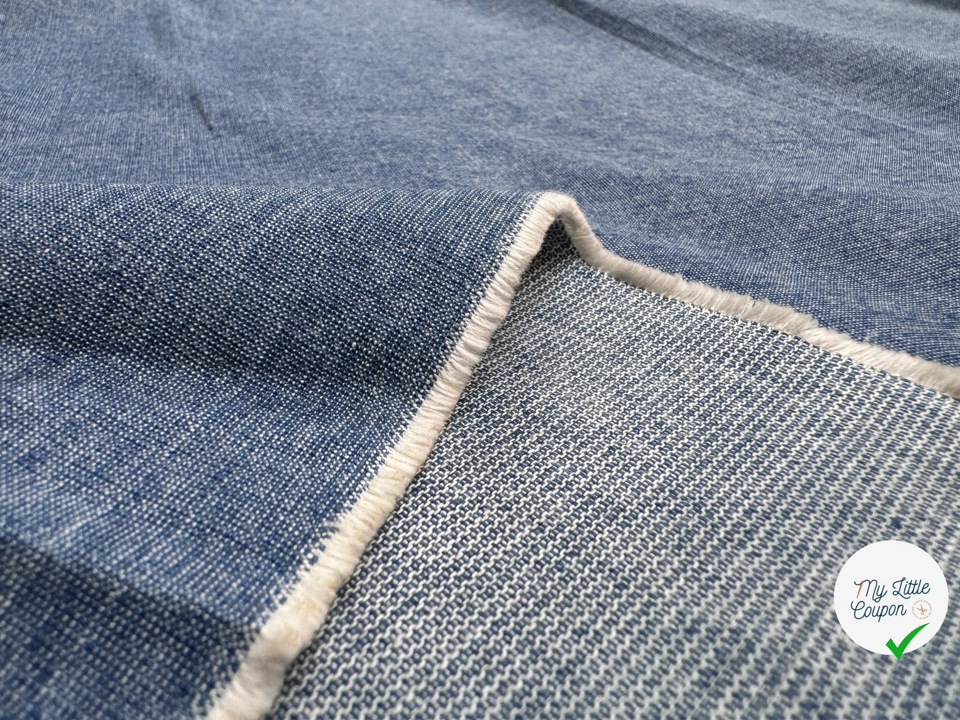 TOILE COTON LYOCELL FACON DENIM - My Little Coupon