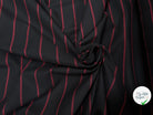 TOILE DE COTON À RAYURES ROUGES - My Little Coupon