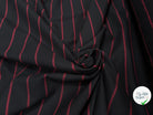 TOILE DE COTON À RAYURES ROUGES - My Little Coupon