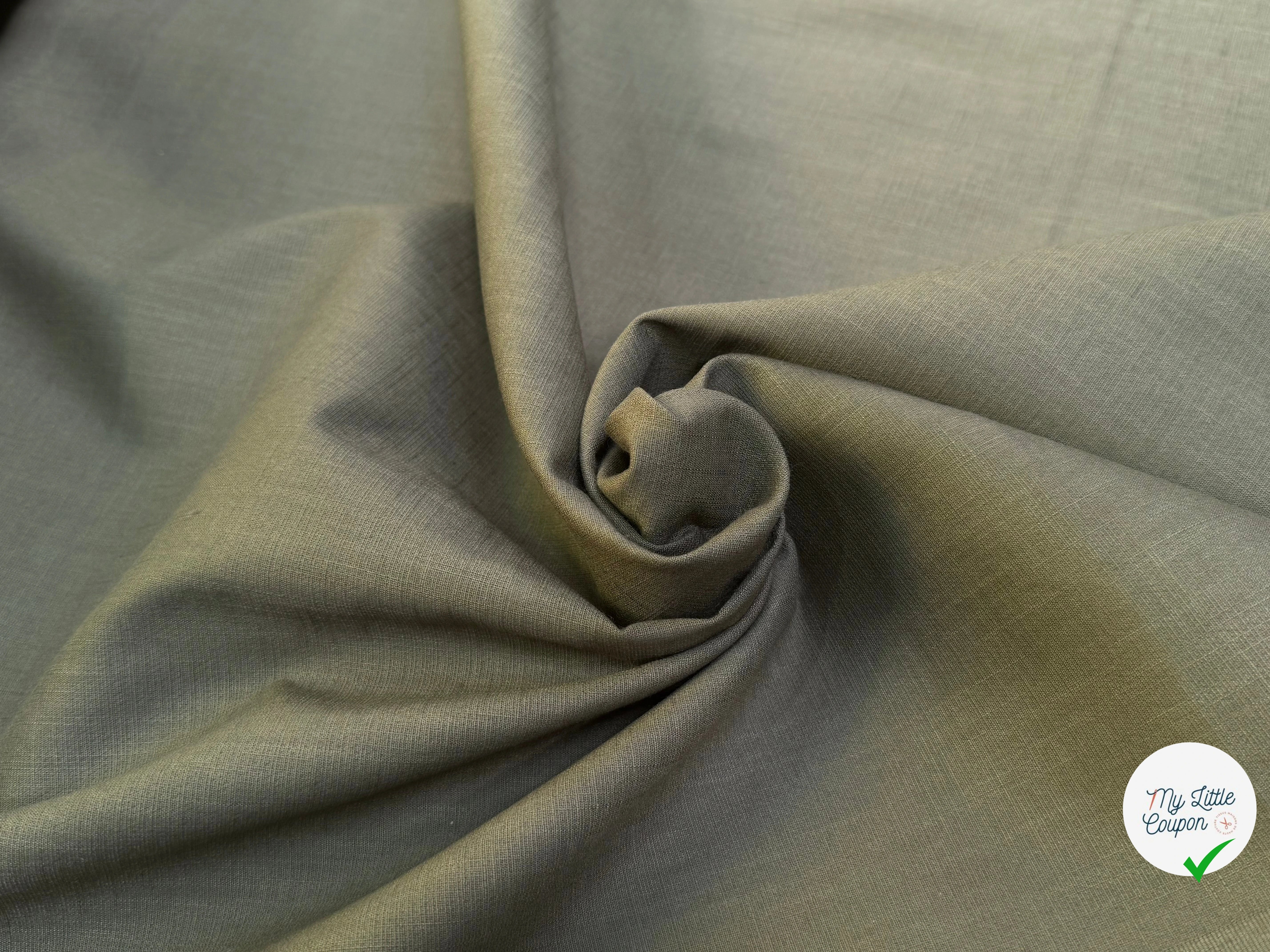 TOILE DE COTON BELLE TENUE OLIVE COUTURE - My Little Coupon