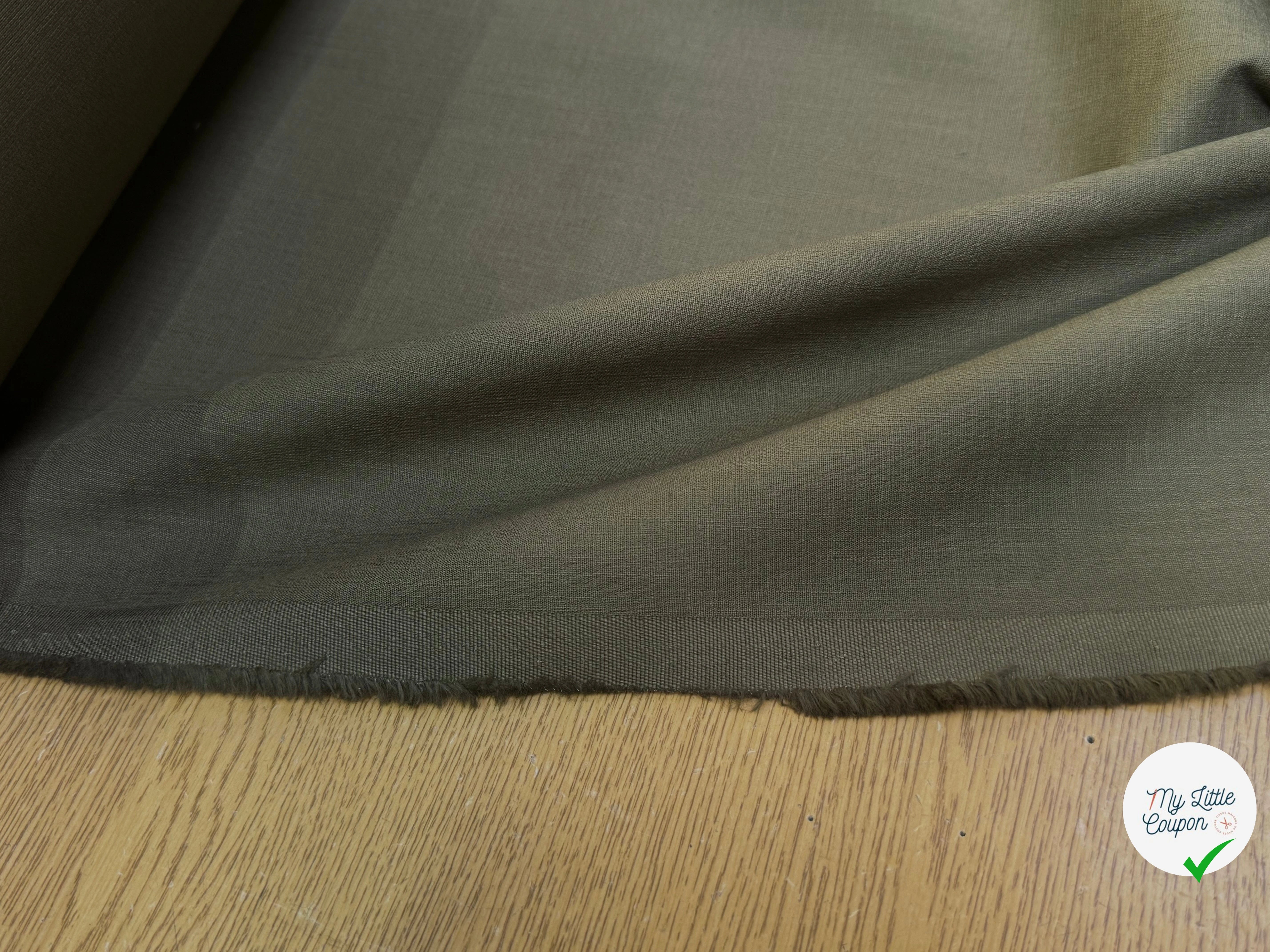 TOILE DE COTON BELLE TENUE OLIVE COUTURE - My Little Coupon