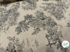 TOILE DE COTON GABRIELLE FUSAIN EFFET LIN 150 CM - My Little Coupon
