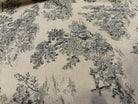 TOILE DE COTON GABRIELLE FUSAIN EFFET LIN 150 CM - My Little Coupon