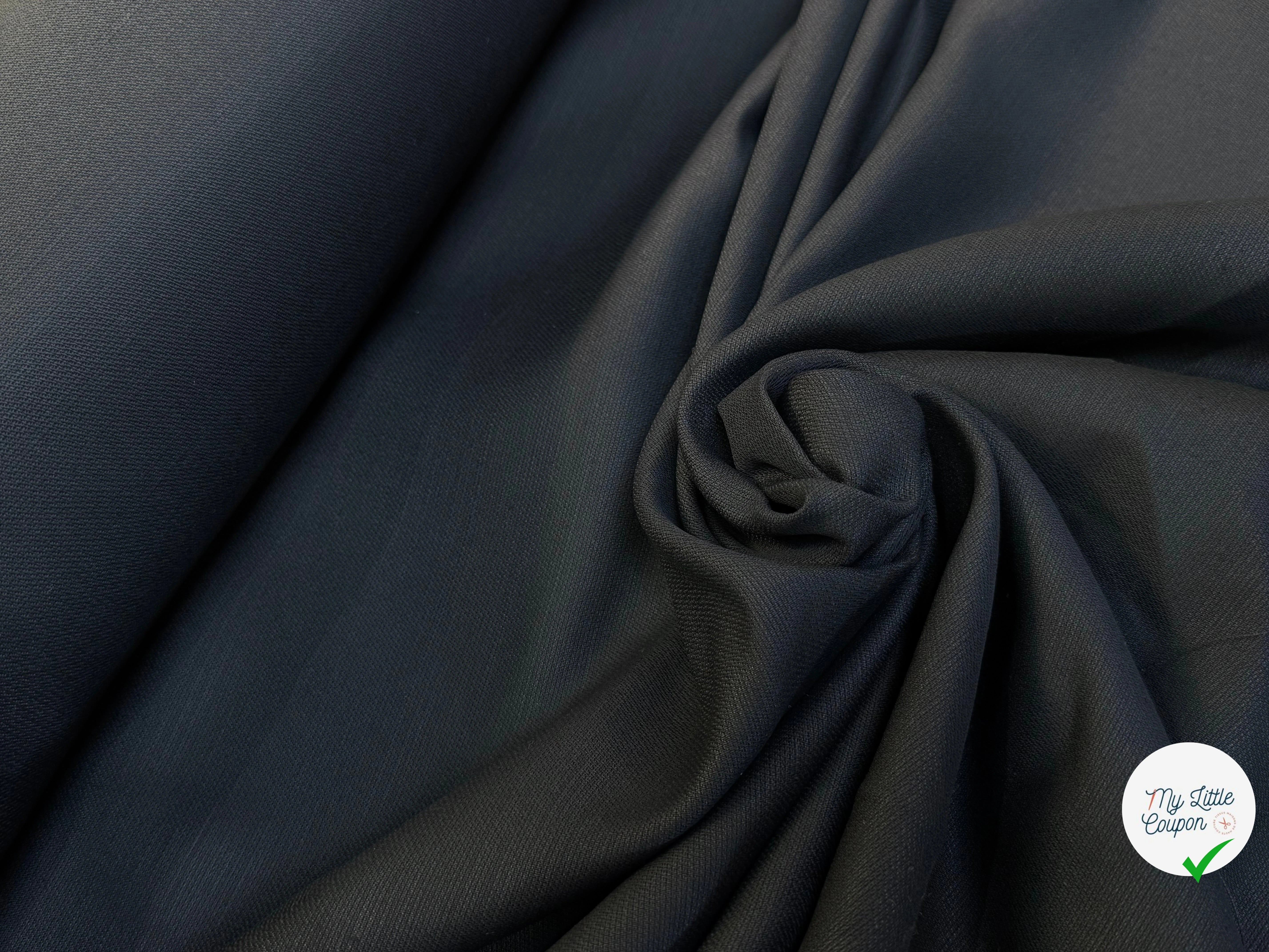 TOILE DE COTON LOURDE NOIR CAMPAGNE - My Little Coupon